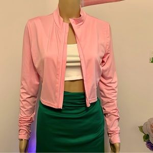 Zipped crop top Jacket